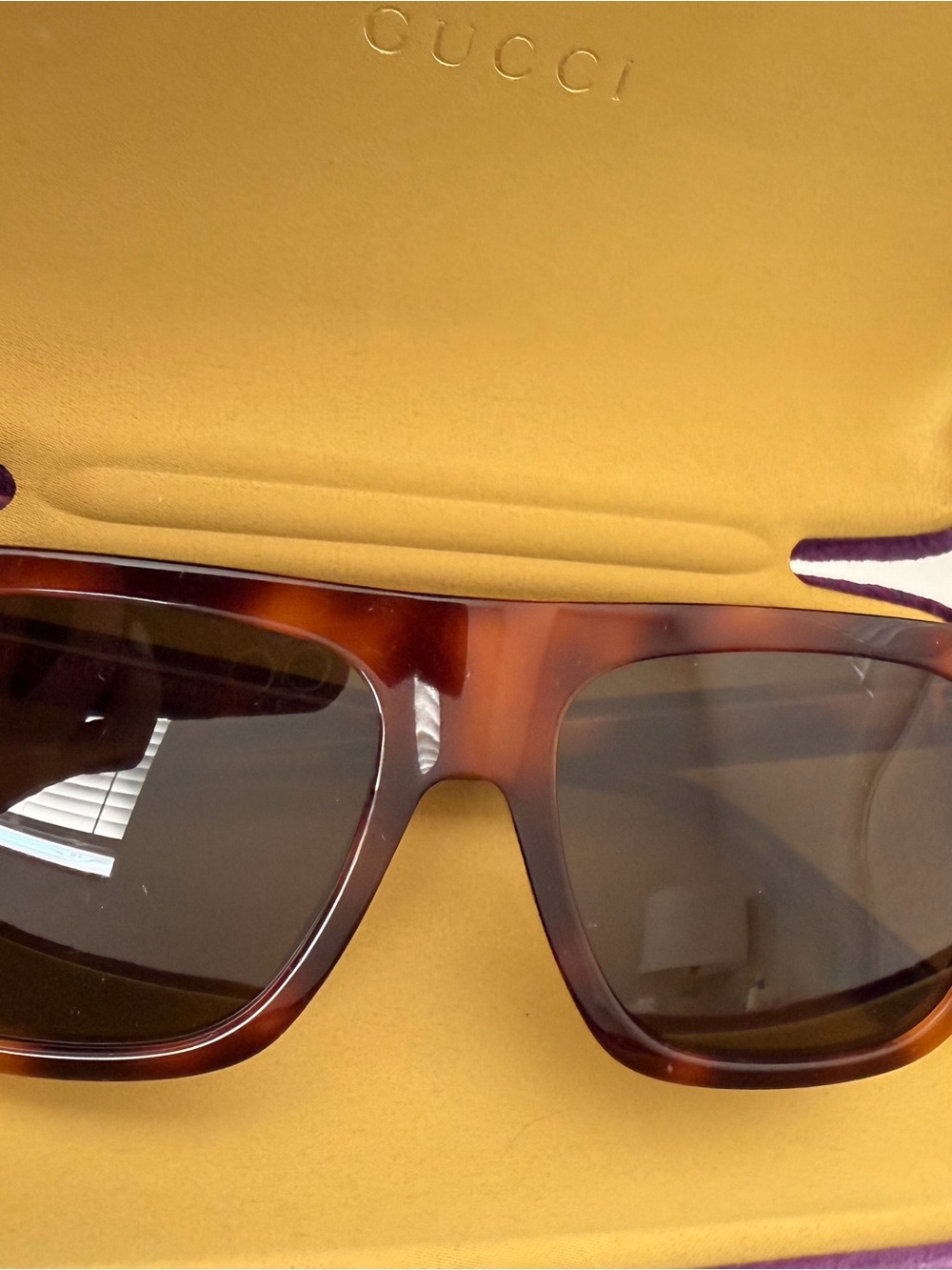 Gucci unisex Sunglasses - Brown - Picture 5 of 6